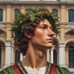 Reneszánsz irodalom szerzői - a képen egy reneszánsz költő babérkoszorúval (illusztráció)